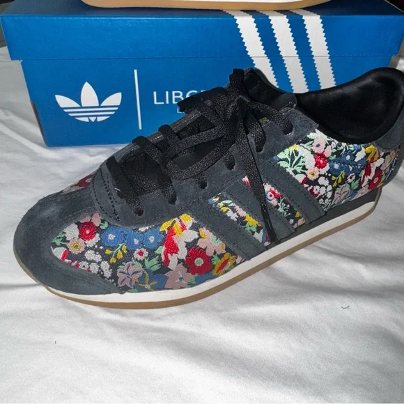 Liberty of London Black Floral Sneakers - Picture 4 of 12